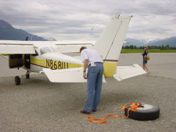 Vliegen met een C172 van Mustang Aviation