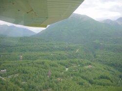 Vliegen met een C172 van Mustang Aviation - omgeving van Palmer airport