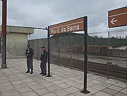 Paranapiacaba - het station vanr Rio Grande da Serra