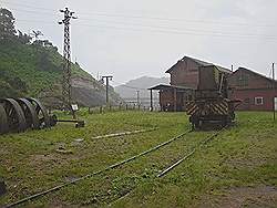 Paranapiacaba - treinmuseum; de mist trekt weer weg