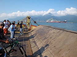 Ilhabela - pont van São Sebastião naar Ilhabela