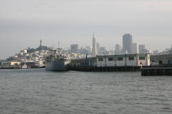 Sausalito - boot naar San Francisco; aankomst