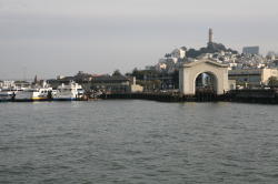 Sausalito - boot naar San Francisco; aankomst