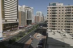 Abu Dhabi - uitzicht vanuit de hotelkamer