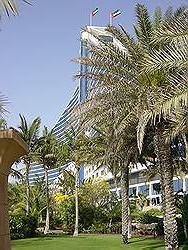 Jumeirah Beach hotel - hotel achterkant
