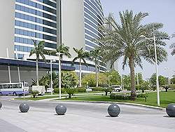 Jumeirah Beach hotel - voorkant hotel