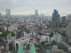 Minato - Tokyo tower; uitzicht vanaf het eerste observatiedek