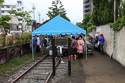 Otaru - barbeque op het spoor; gelukkig niet in gebruik