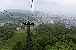 Otaru - de kabelbaan op Mt. Tengu-yama