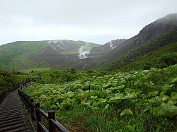 Lake Toya - wandelpad naar de westelijke krater; begint met een trap van 598 treden