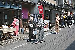 Kyoto - dames in traditionele kimono