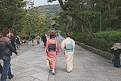 Kyoto - toegangsweg tot tempel