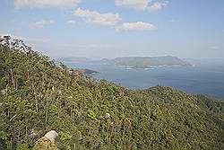Miyajima - mooi uitzicht vanuit de kabelbaan