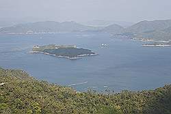 Miyajima - mooi uitzicht vanuit de kabelbaan