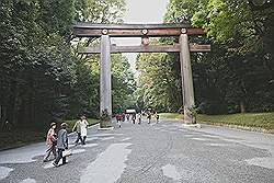 Yoyogi Park - toegangsweg naar de Meiji tempel