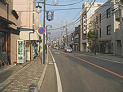 Kamakura - straatbeeld op de terugweg naar het station