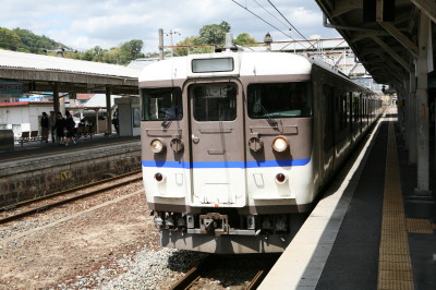Japan - normale trein naar Miyajima