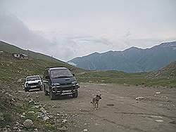  Great Almaty Peak; einde van de weg op 3300 meter hoogte