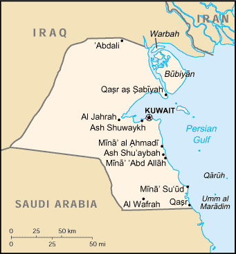 De landkaart van de Verenigde Arabische Emiraten