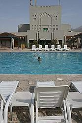 Nizwa hotel - het zwembad