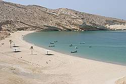 Muscat - het strand bij Al Bustan