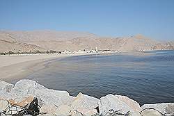 Musandam - Dibba; strand en baai