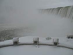 Niagara Falls in de winter