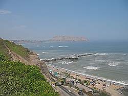 Lima - de wijk Miraflores; de kust