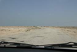 De weg naar Al Gharijah