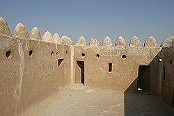 Al Zubara - het dak van het fort
