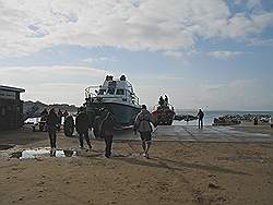 Gans baai - de boot