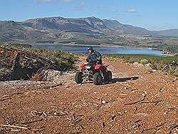 Quad rijden in Elgin valley - beetje scheuren is ook wel leuk