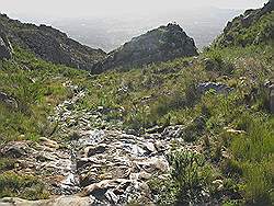 Quad rijden in Elgin valley - bergpas die werd gebruikt door de kolonisten