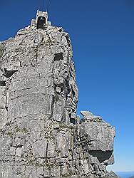 Tafelberg - kabelbaan; bergstation