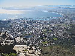 Tafelberg - uitzicht over Kaapstad