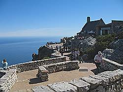 Tafelberg - gebouw boven op de Tafelberg