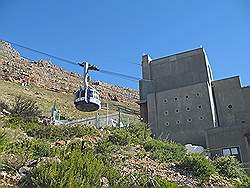 Tafelberg - begin van de kabelbaan