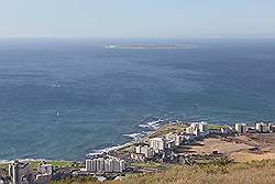 Signal Hill - mooi uizicht met Robbenisland in de verte