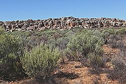 Kagga Kamma - Bushmen Lodge, mooi tegen de rotsen aan gebouwd