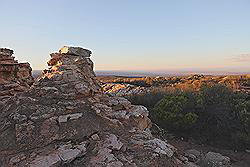 Kagga Kamma - avond gamedrive; mooie kleuren door de zonsondergang