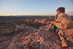 Kagga Kamma - avond gamedrive; een prachtig uitzicht over de vallei