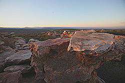 Kagga Kamma - avond gamedrive; mooie kleuren door de zonsondergang