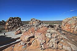 Kagga Kamma - Bushmen Lodge met uitzicht op het dal