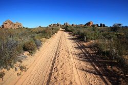 Cederberg - weg naar de Stadsaal grotten