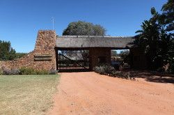 Shibula - ingang van het Welgevonden game reserve