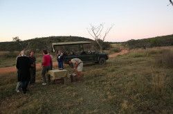 Shibula - middag safari; tijd voor een hapje en drankje in de natuur