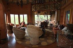 Madikwe - de Madikwe Safari Lodge; de woonkamer