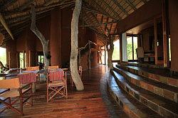 Madikwe - de Madikwe Safari Lodge; het terras