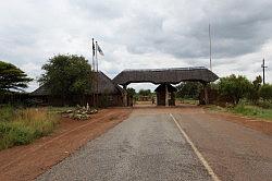 Madikwe - de ingang van het park