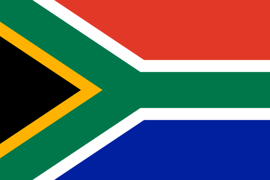 De vlag van Zuid Afrika